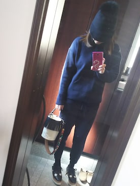 「HIAND（ハイアンド）のアイテム」を使った、Jasmine♡さん（レディース・160cm）の秋コーディネート