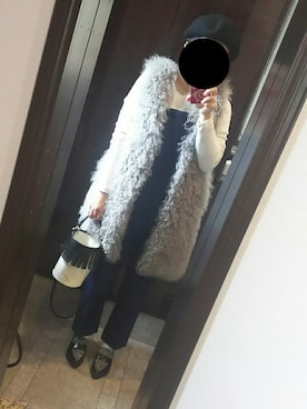 「フリンジバッグ」｜「アイテム（オールインワン・サロペット）」を使った、Jasmine♡さん（レディース・160cm）の秋コーディネート