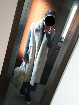 「フォックスファー」｜Jasmine♡さん（レディース・160cm）の冬コーディネート