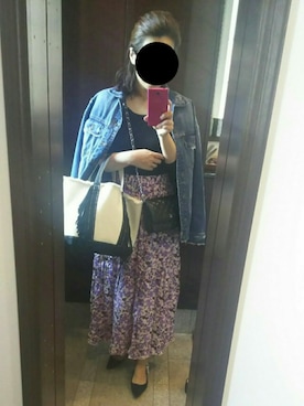 「Dior」｜「アイテム（デニムジャケット）」を使った、Jasmine♡さん（レディース・160cm）の春コーディネート