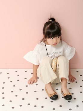 「アイテム（バレエシューズ）」を使った、sr__akさん（キッズ・107cm）の春コーディネート