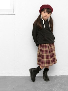 「サイドゴアブーツ」｜sr__akさん（キッズ・110cm）の秋コーディネート