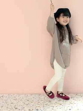 「アイテム（バレエシューズ）」を使った、sr__akさん（キッズ・110cm）の秋コーディネート