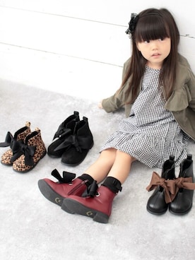 「フラット」｜sr__akさん（キッズ・110cm）の秋コーディネート