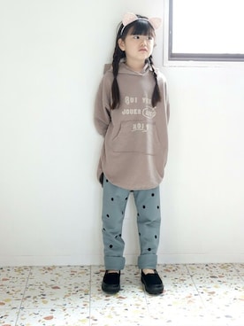 「アイテム（スリッポン）」を使った、sr__akさん（キッズ・116cm）の秋コーディネート