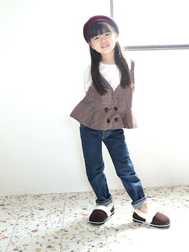 「アイテム（ブーツ）」を使った、sr__akさん（キッズ・116cm）の秋コーディネート