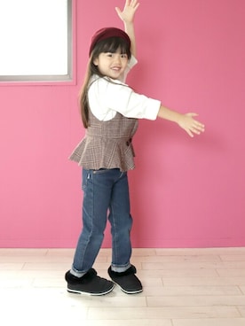 「アイテム（ブーツ）」を使った、sr__akさん（キッズ・116cm）の秋コーディネート