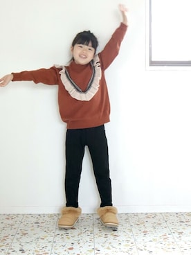 「アイテム（ブーツ）」を使った、sr__akさん（キッズ・116cm）の秋コーディネート