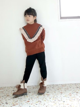 「アイテム（ブーツ）」を使った、sr__akさん（キッズ・116cm）の秋コーディネート