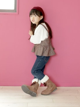 「アイテム（ブーツ）」を使った、sr__akさん（キッズ・116cm）の秋コーディネート