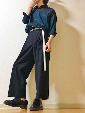 「Dr. Martens（ドクターマーチン）のDR.MARTENS / ドクターマーチン : WINGTIP BROGUE #（ドレスシューズ）」を使った、Senaさん（メンズ・172cm）の夏コーディネート