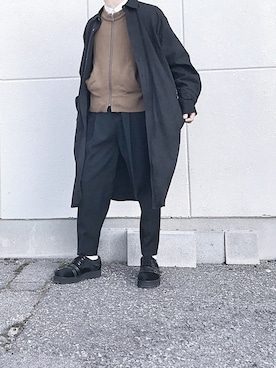 「ISSEY MIYAKE（イッセイミヤケ）のアイテム（ブルゾン）」を使った、Senaさん（メンズ・172cm）の春コーディネート