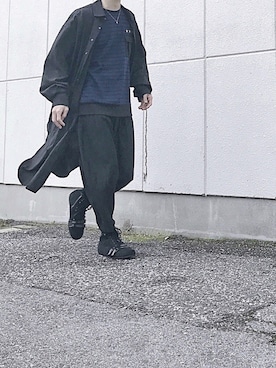 「SHAREEF（シャリーフ）のアイテム（スニーカー）」を使った、Senaさん（メンズ・172cm）の春コーディネート