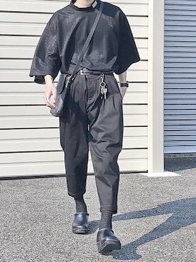 「SHAREEF（シャリーフ）のアイテム（財布/小物）」を使った、Senaさん（メンズ・172cm）の夏コーディネート