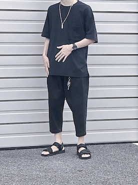 「SHAREEF（シャリーフ）のアイテム（財布/小物）」を使った、Senaさん（メンズ・172cm）の夏コーディネート