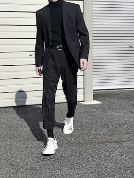 「SHAREEF（シャリーフ）のアイテム（スニーカー）」を使った、Senaさん（メンズ・172cm）の春コーディネート