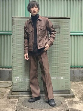 「TAKAHIROMIYASHITATheSoloIst.（タカヒロミヤシタザソロイスト）のアイテム（スニーカー）」を使った、Senaさん（メンズ・172cm）の春コーディネート