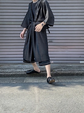 「足袋」｜「アイテム（ブルゾン）」を使った、Senaさん（メンズ・172cm）の夏コーディネート