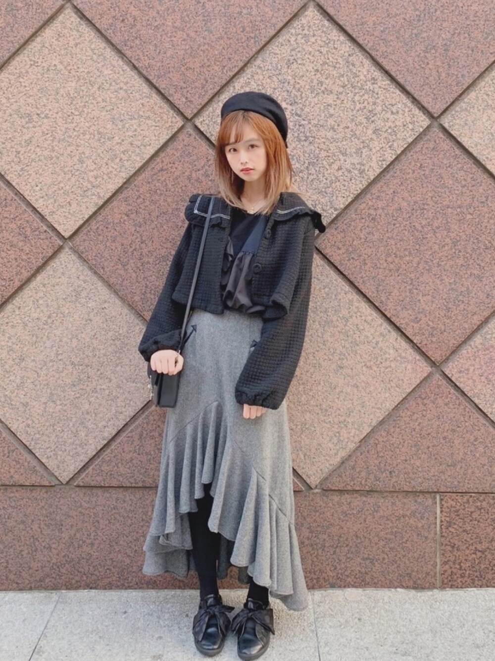 PAMEO POSE（パメオポーズ）の「RUFFLE TWEED SKIRT（スカート