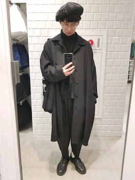 「アイテム（アクセサリー、レッド系）」を使った、低收入Gさん（メンズ・170cm）の春コーディネート