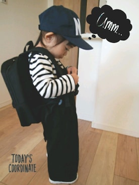 「GLOBAL WORK（グローバルワーク）のアイテム（オールインワン・サロペット）」を使った、*RinRin*さん（キッズ・90cm）の冬コーディネート