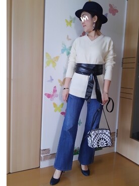 「after all（アフターオール）のアイテム」を使った、mintoさん（レディース・155cm）の春コーディネート