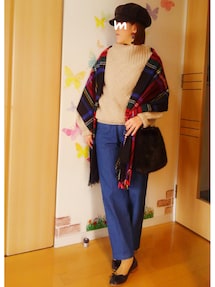 IENA（イエナ）の「ダイヤ柄ボトルネックプルオーバー◇（ニット