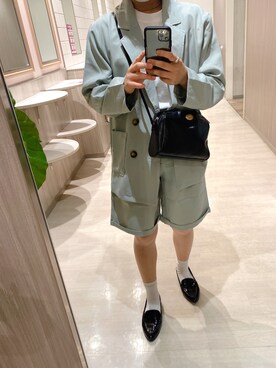「GORGE（ゴージ）のアイテム（ジャケット/アウター）」を使った、もみみさん（レディース・158cm）の春コーディネート
