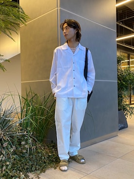 「BENCH（BENSAN）（ベンチ）のアイテム」を使った、石舘 啓介さん（メンズ・171cm）の夏コーディネート