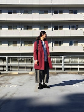 「ASEEDONCLOUD（アシードンクラウド）のアイテム（ジャケット/アウター）」を使った、岡 純平さん（メンズ・175cm）の冬コーディネート