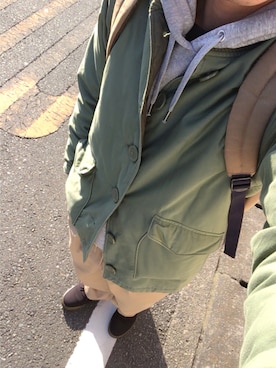 「GAP（ギャップ）のアイテム（バックパック/リュック）」を使った、　とまとさん（メンズ・170cm）の冬コーディネート