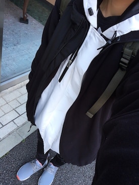 CASPER JOHN AIVERナイロンフリースジップブルゾン