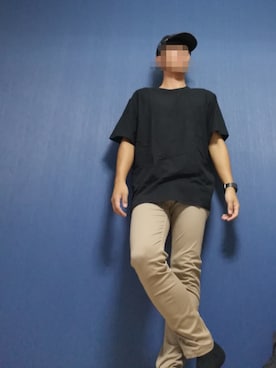 「CASPER JOHN AIVER（キャスパージョンアイバー）のアイテム（帽子）」を使った、　とまとさん（メンズ・170cm）の夏コーディネート