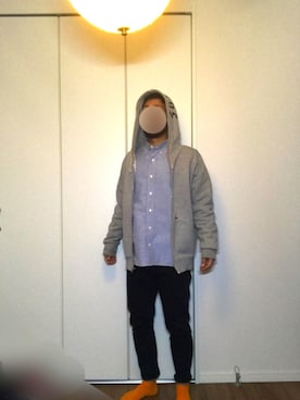 「nitraid（ナイトレイド）のアイテム（トップス）」を使った、T.J.Yさん（メンズ・168cm）の冬コーディネート