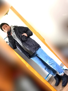 「zozoデニム」｜「アイテム（ブーツ）」を使った、T.J.Yさん（メンズ・168cm）の冬コーディネート
