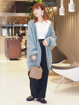B:MING by BEAMS / ペルーハンド ニット カーディガン 20AWを