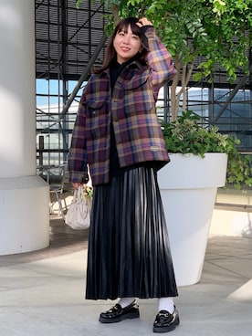 k a m e 𓅮さん（レディース・158cm）の冬コーディネート