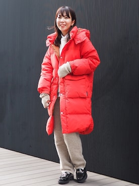 k a m e 𓅮さん(レディース・158cm)の冬コーディネート