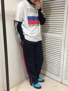 「FUCKING AWESOME（ファッキングオーサム）のアイテム」を使った、eat_cameさん（メンズ・180cm）の春コーディネート