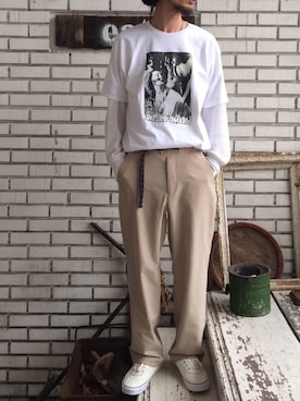 「FUCKING AWESOME（ファッキングオーサム）のアイテム」を使った、eat_cameさん（メンズ・180cm）の春コーディネート