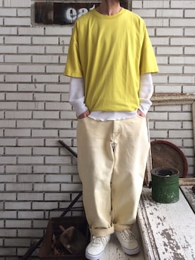 「FUCKING AWESOME（ファッキングオーサム）のアイテム」を使った、eat_cameさん（メンズ・180cm）の春コーディネート