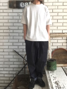「HEALTH」｜eat_cameさん（メンズ・180cm）の夏コーディネート