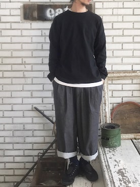 「HEALTH」｜eat_cameさん（メンズ・180cm）の夏コーディネート