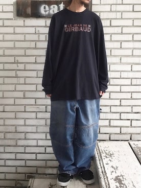 「MARITHE + FRANCOIS GIRBAUD（マリテフランソワジルボー）のアイテム（トップス）」を使った、eat_cameさん（メンズ・180cm）の夏コーディネート