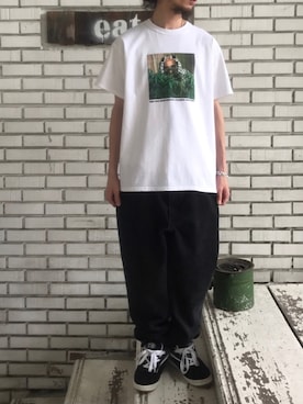 「Guess（ゲス）のアイテム」を使った、eat_cameさん（メンズ・180cm）の夏コーディネート