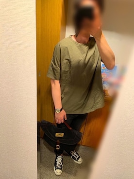 「BASISBROEK（バシスブルック）のアイテム（トップス）」を使った、ウェルカム【相互】さん（メンズ・175cm）の夏コーディネート