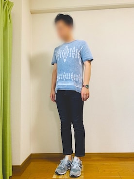 「Hub&Spoke（ハブアンドスポーク）のアイテム」を使った、ウェルカム【相互】さん（メンズ・175cm）の夏コーディネート