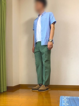 「ラコステ」｜「アイテム（アナログ腕時計）」を使った、ウェルカム【相互】さん（メンズ・175cm）の秋コーディネート