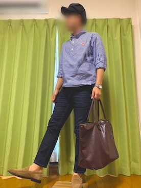 「アイテム（キャスケット）」を使った、ウェルカム【相互】さん（メンズ・175cm）の秋コーディネート