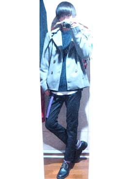 わたがしさん(メンズ・176cm)の冬コーディネート